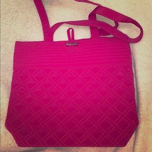 Hot Pink Vera Bradley Cloth Tote Bag